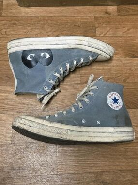 Converse Chuck 70 High x Comme des Garcons PLAY Gray Size 11